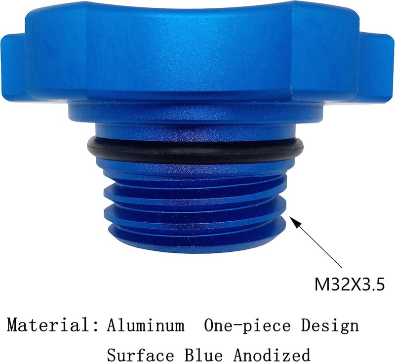 kweiny Engine Oil Filler Cap Aluminum Compatible with Chrysler Dodge Jeep Ram Mitsubishi Mini 1993-2020 - Image 5